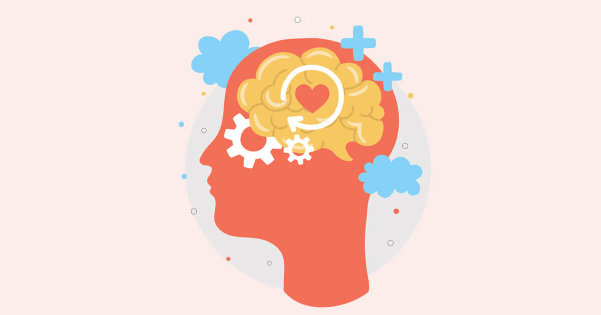 Illustration of positive mind reprogramming