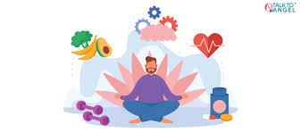 Meditation and mind body wellness illustration